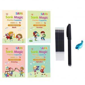 1 Set Magic Practice Copybook (4-In-1)