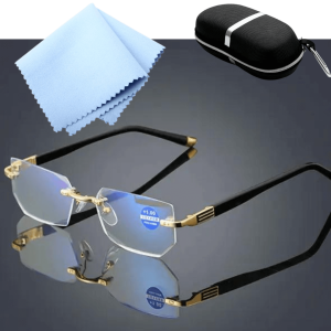 Rimless Anti Blue Light Presbyopic Reading Eye Glasses