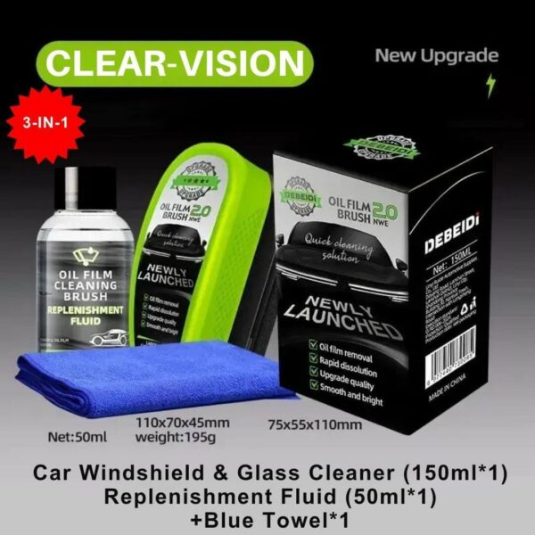 4-in-1 Clearvision Car Windshield & Glass Cleaner